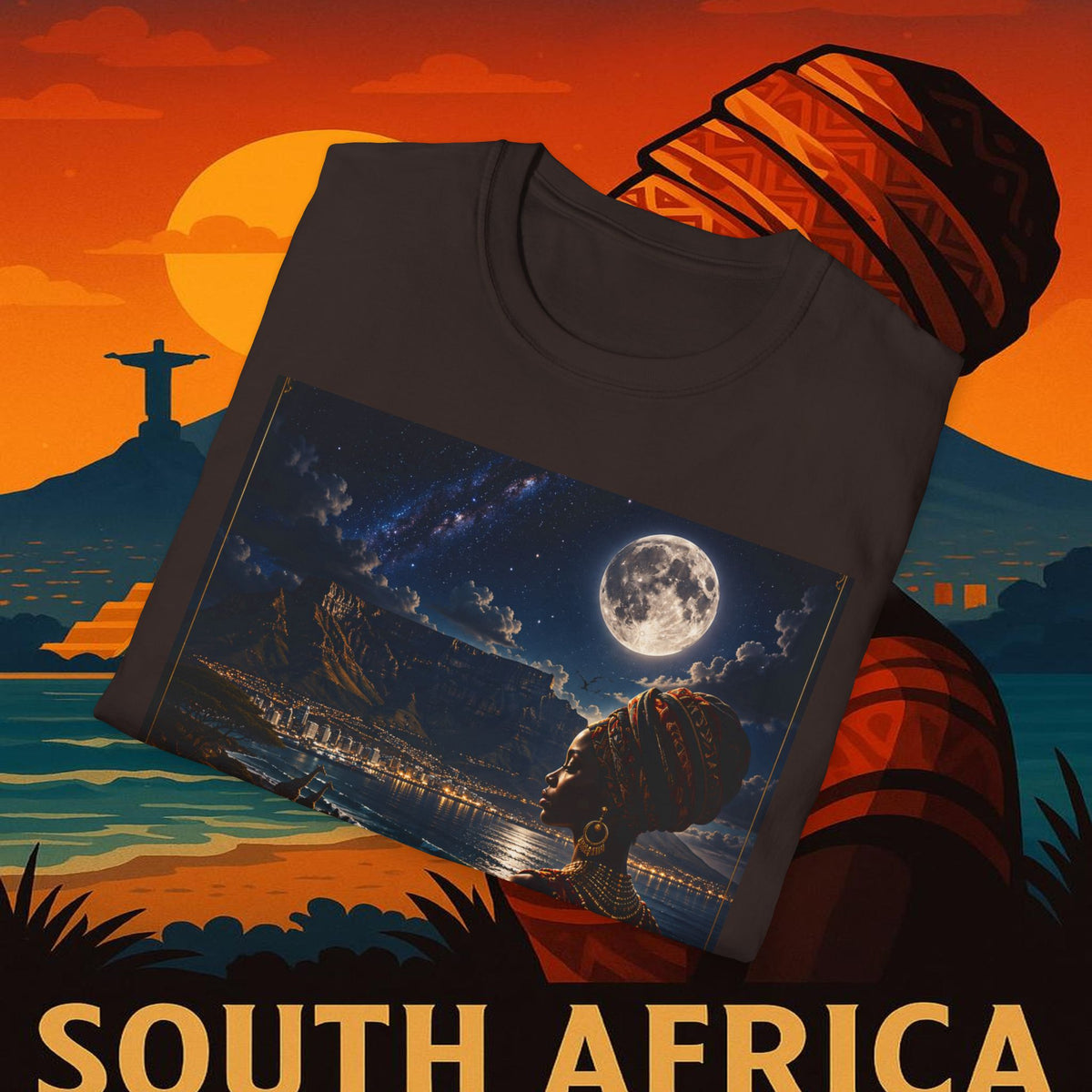 "Camiseta Sudáfrica 🌍 – Un mundo de aventuras y diversidad"
