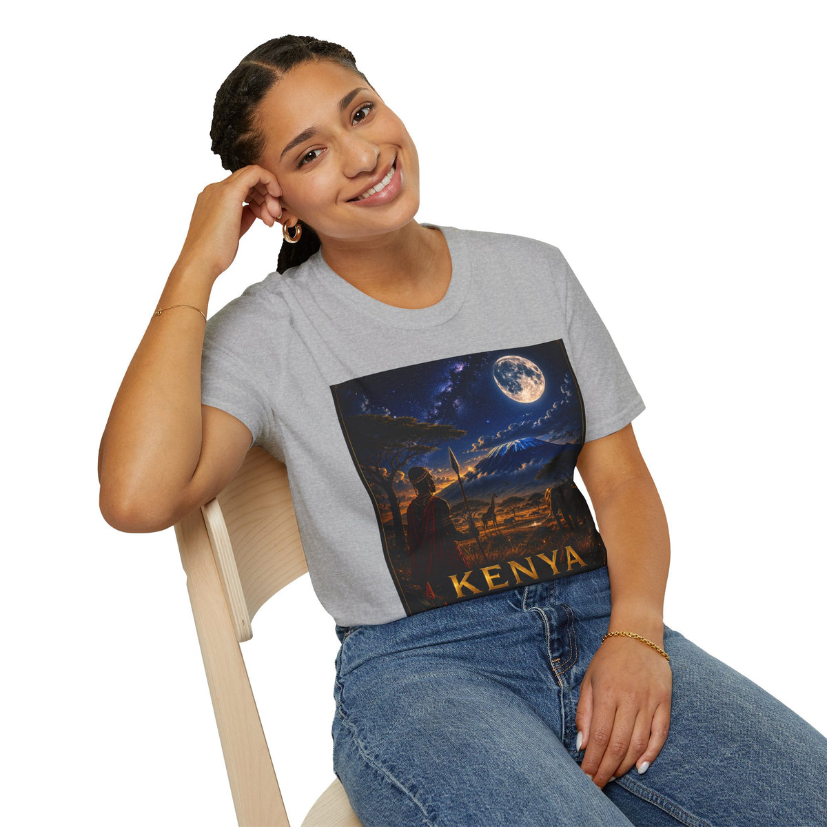 "Camiseta Kenia: Aventura Salvaje y Tierra de Horizontes Infinitos 🦁🌄🏕️"