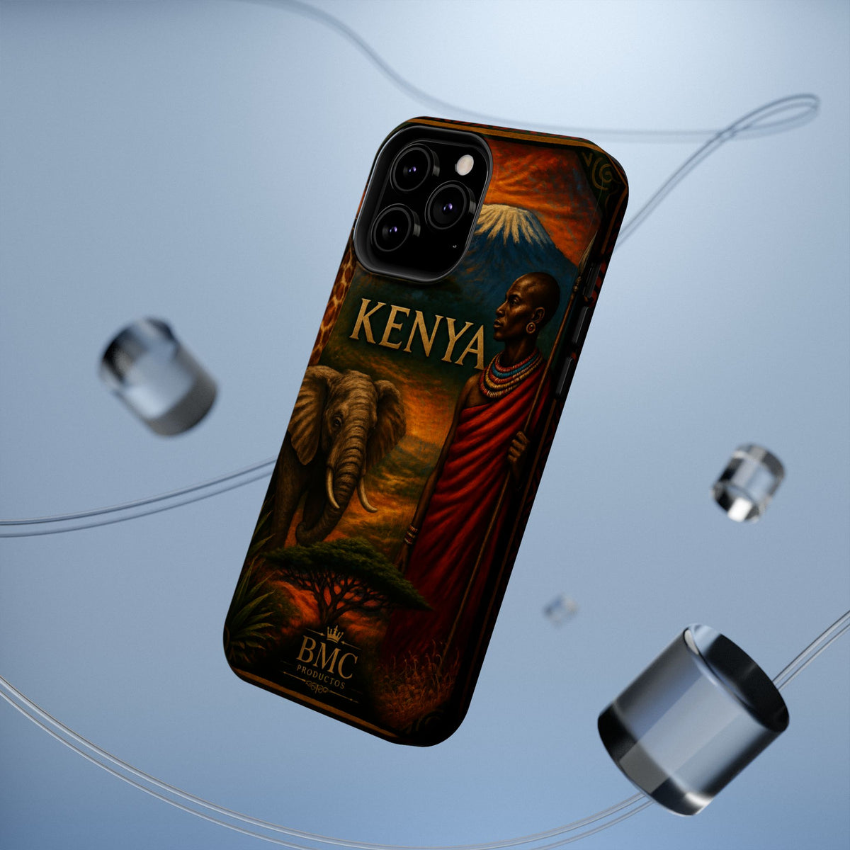 "Reinforced Magnetic Case Kenya: Wild Adventure and Land of Infinite Horizons 🦁🌄🏕️"