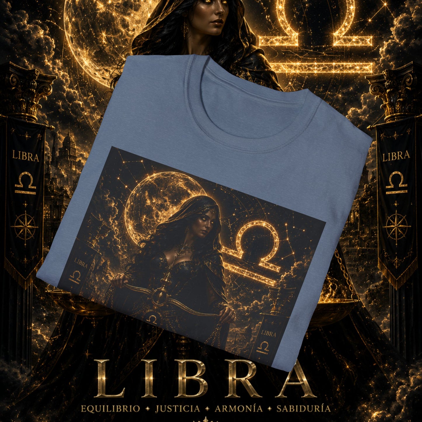 "Camiseta LIBRA – La Guardiana del Equilibrio"