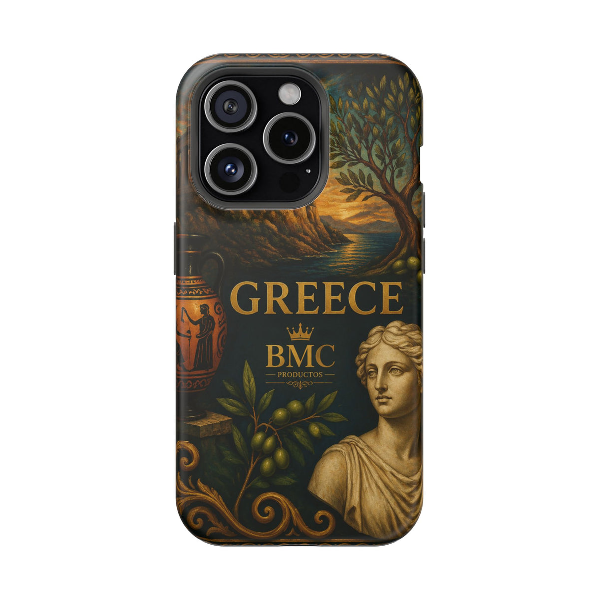 "Funda Magnética Reforzada Magnética Reforzada Grecia: Cuna de Dioses, Maravillas y Filosofía 🌊🏛️⚡"