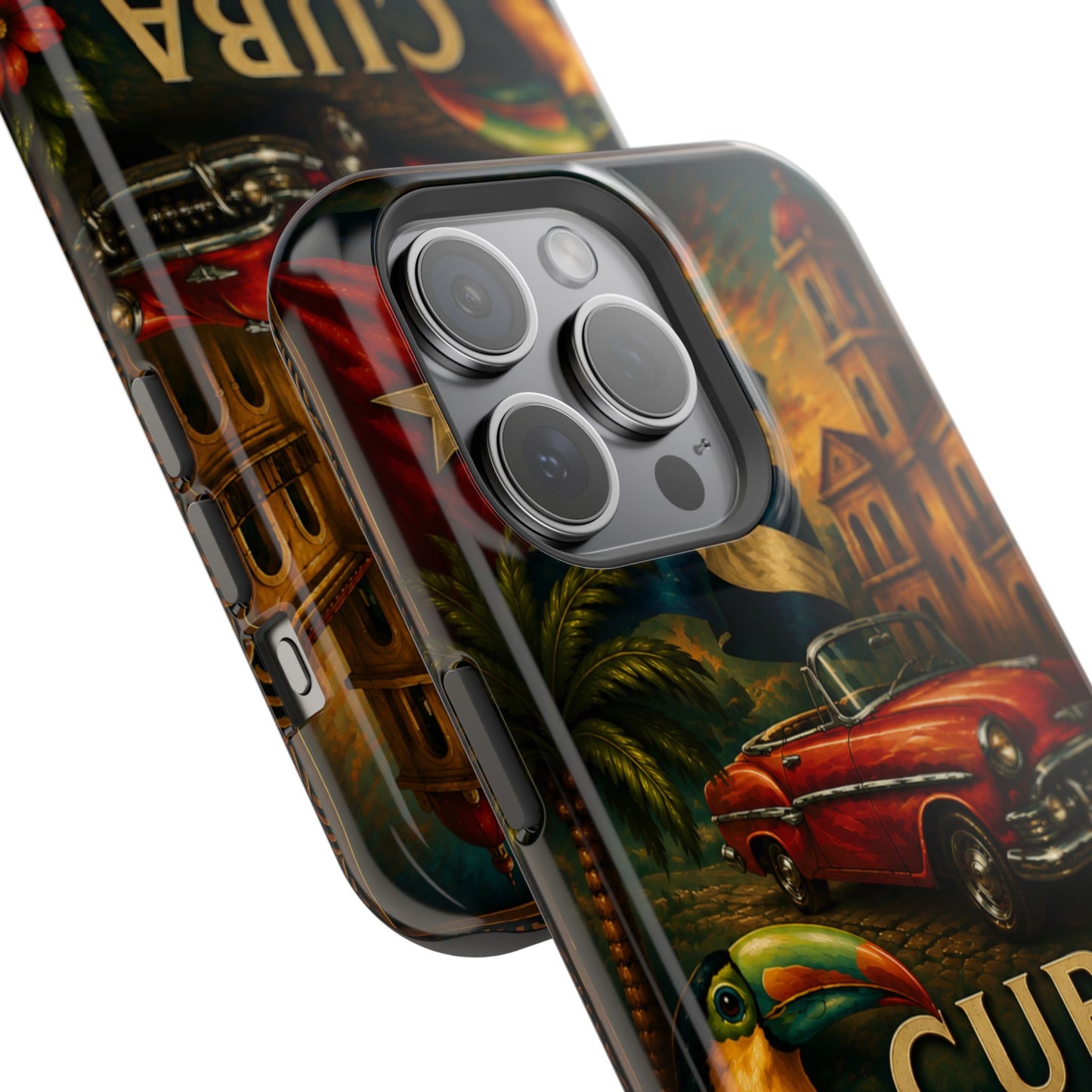 "Funda Magnética Reforzada Magnética Reforzada Cuba: Ritmo, Historia y Encanto Caribeño 🎺🚗🌴 "