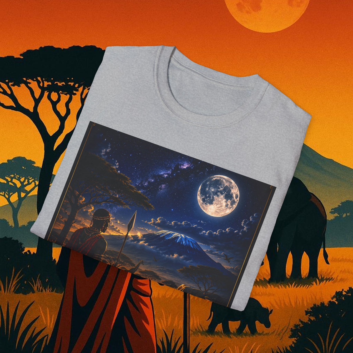"Camiseta Kenia: Aventura Salvaje y Tierra de Horizontes Infinitos 🦁🌄🏕️"
