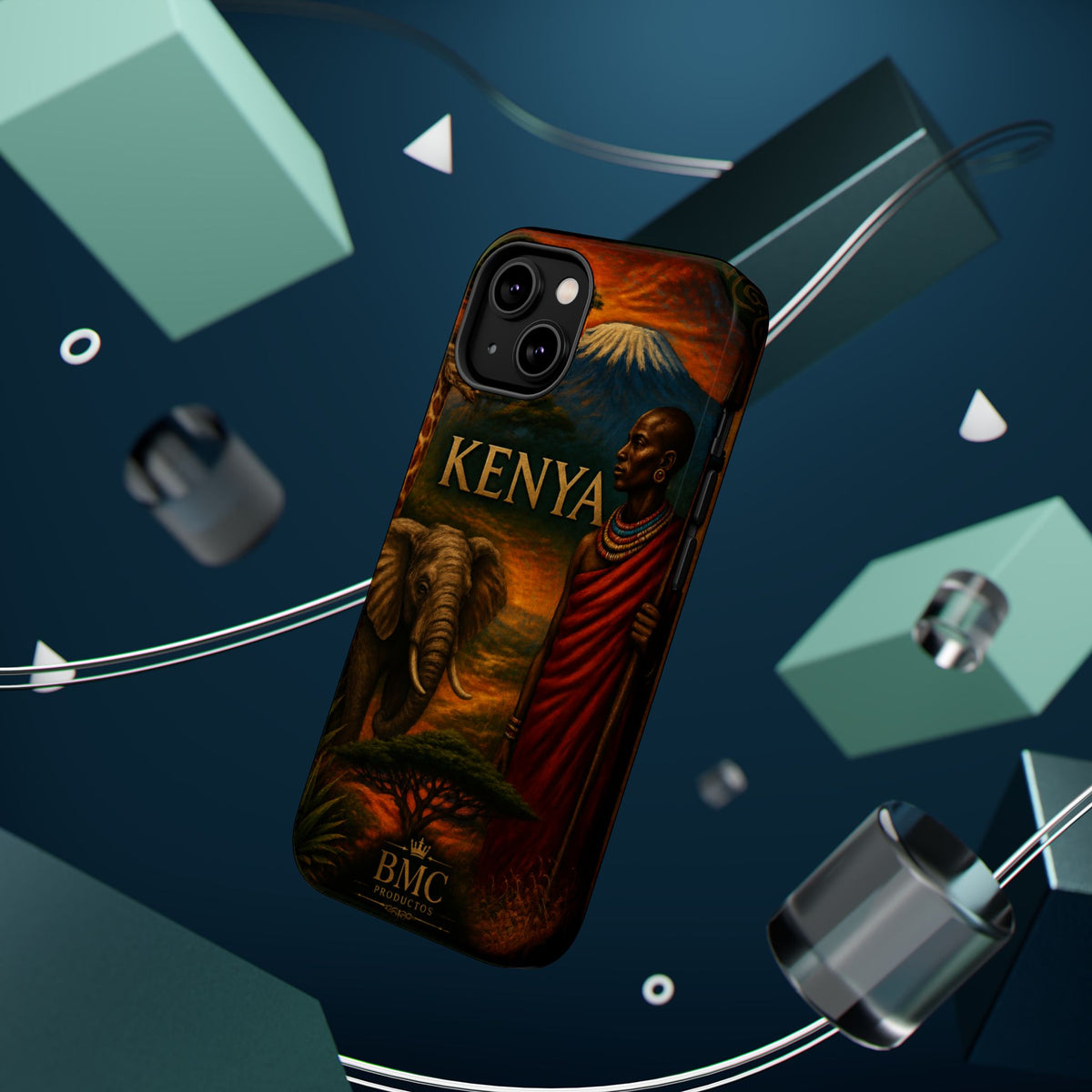"Reinforced Magnetic Case Kenya: Wild Adventure and Land of Infinite Horizons 🦁🌄🏕️"