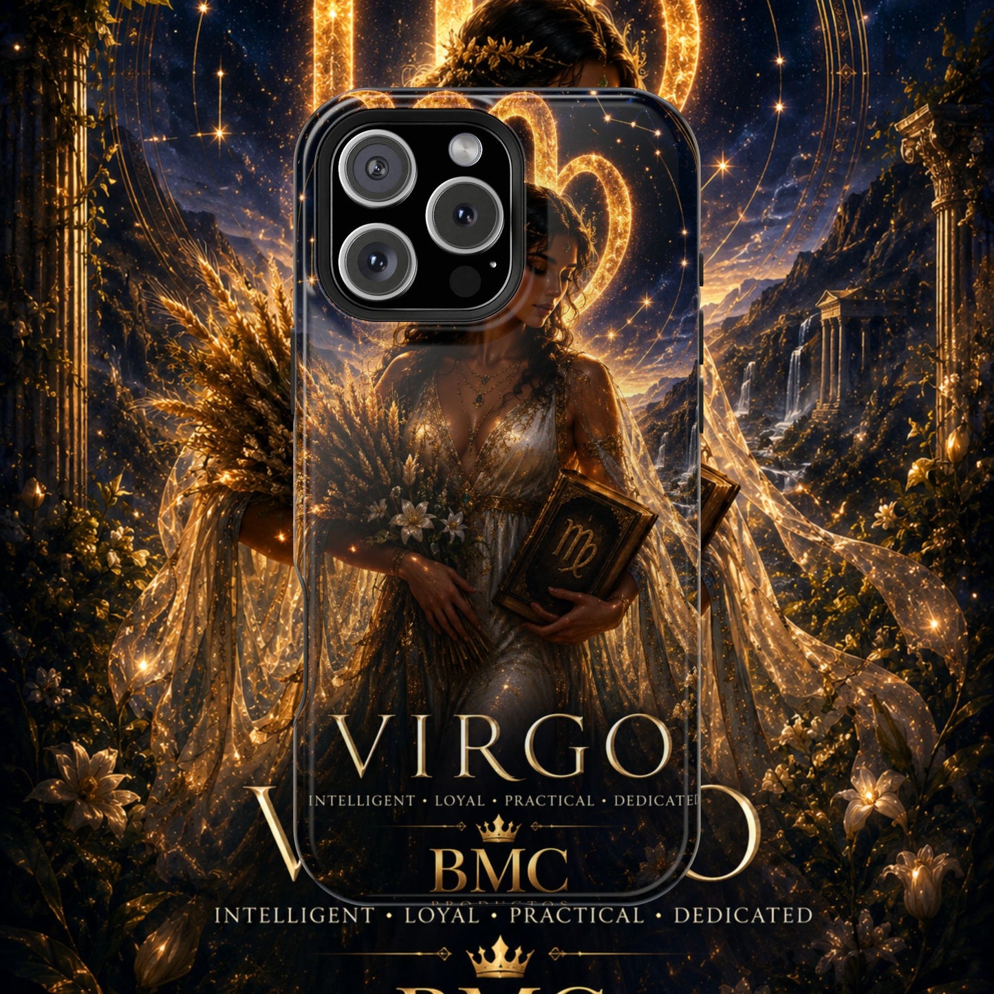 "Funda Magnética Reforzada ♍ Virgo-La Guardiana del Conocimiento"