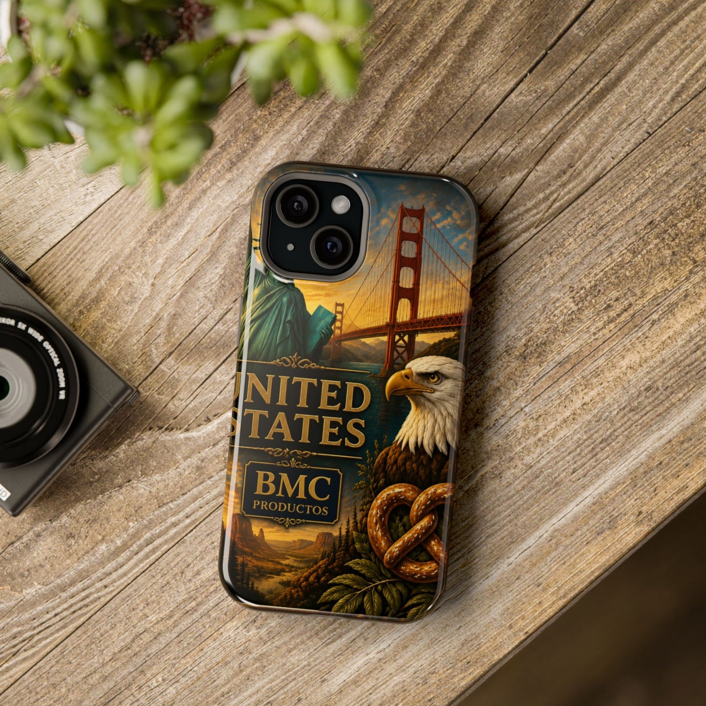 "Funda Magnética Reforzada Estados Unidos: Sueños, Libertad y Grandes Horizontes 🗽🏜️🌆"