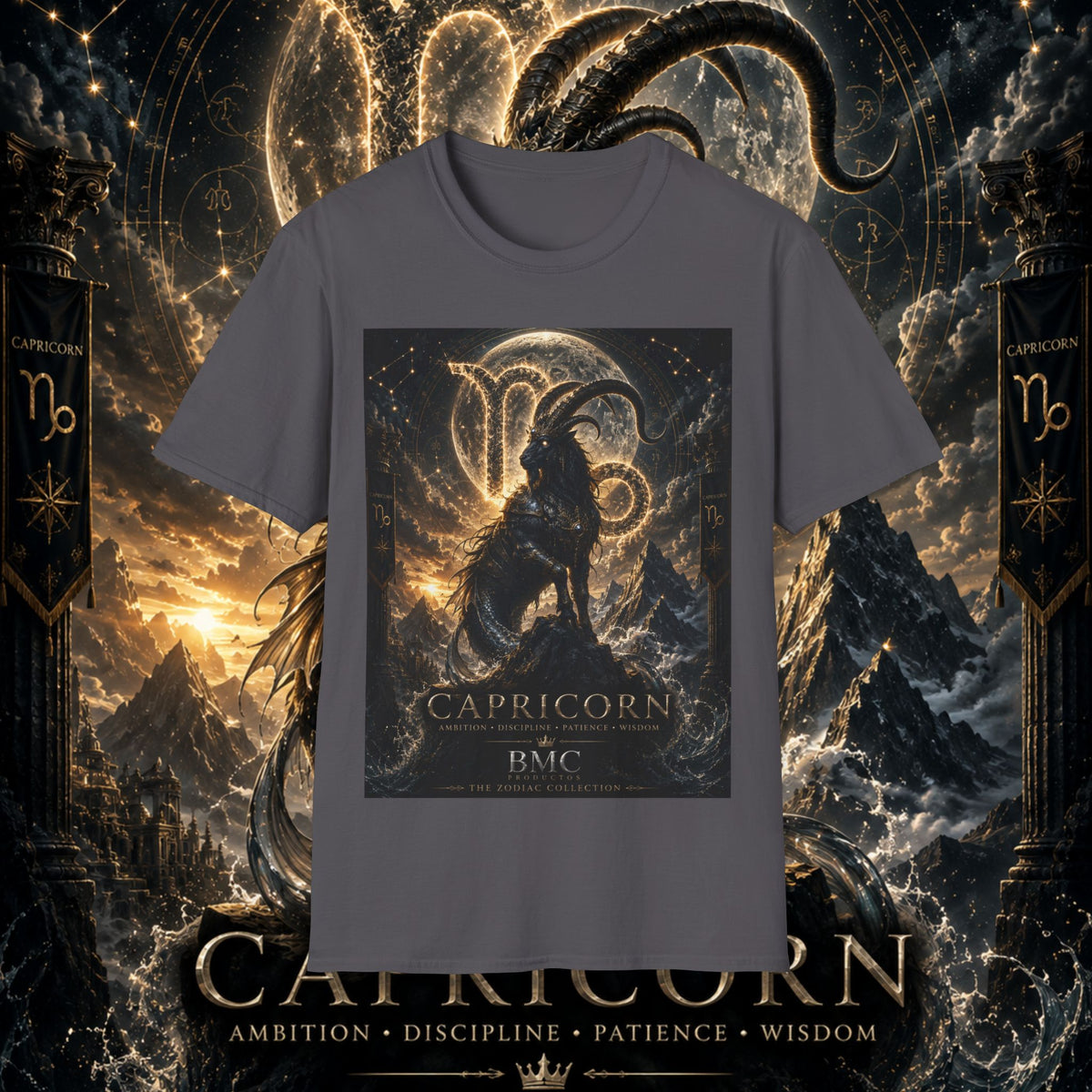 "Camiseta ♑ Capricornio – El Guardián de las Cumbres"