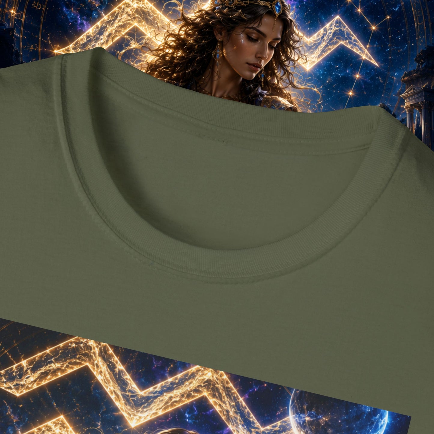 "Camiseta ♒ ACUARIO M– La Visionaria del Cielo y el Agua"