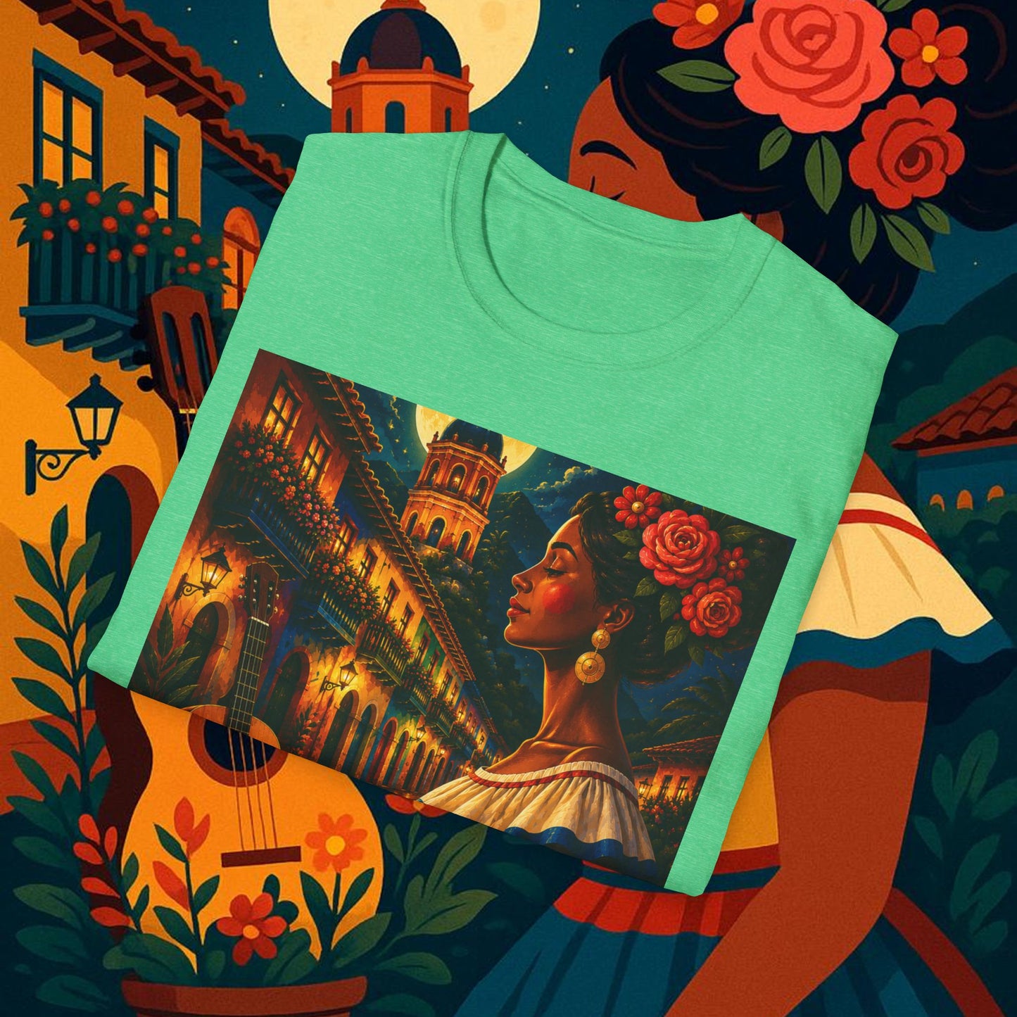 "Camiseta Colombia: Magia de Colores, Café y Tradición ☕🎨🌄"