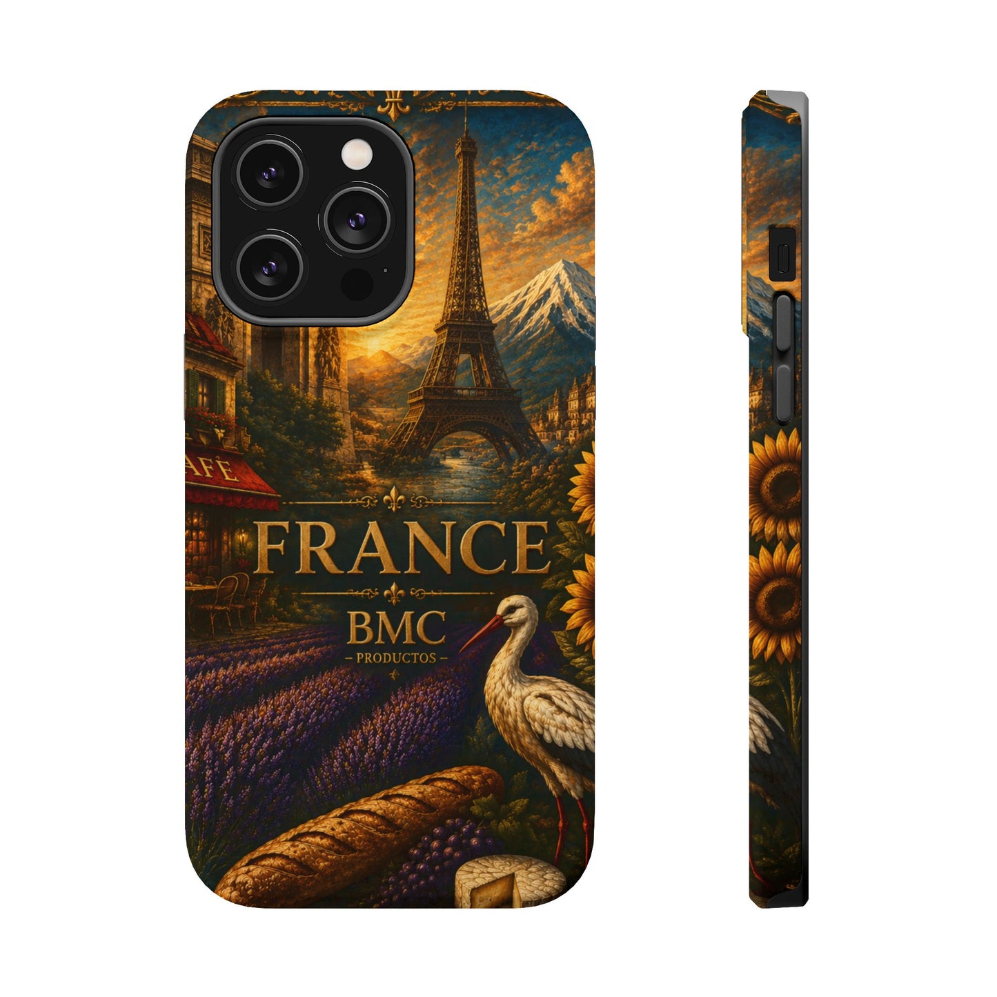 "Funda Magnética Reforzada Francia: Romance bajo la Luna 🌙🗼✨"