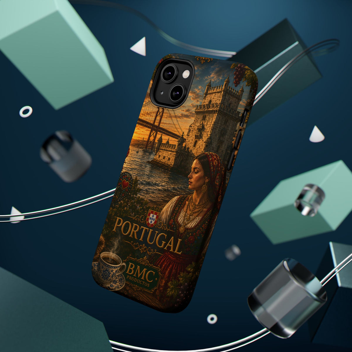 "Reinforced Magnetic Case Portugal: Atlantic Charm, Fados and Azulejos 🌊🎶🧿"