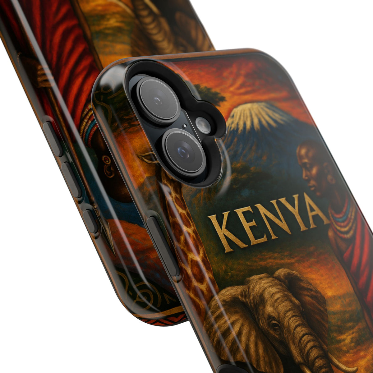 "Reinforced Magnetic Case Kenya: Wild Adventure and Land of Infinite Horizons 🦁🌄🏕️"