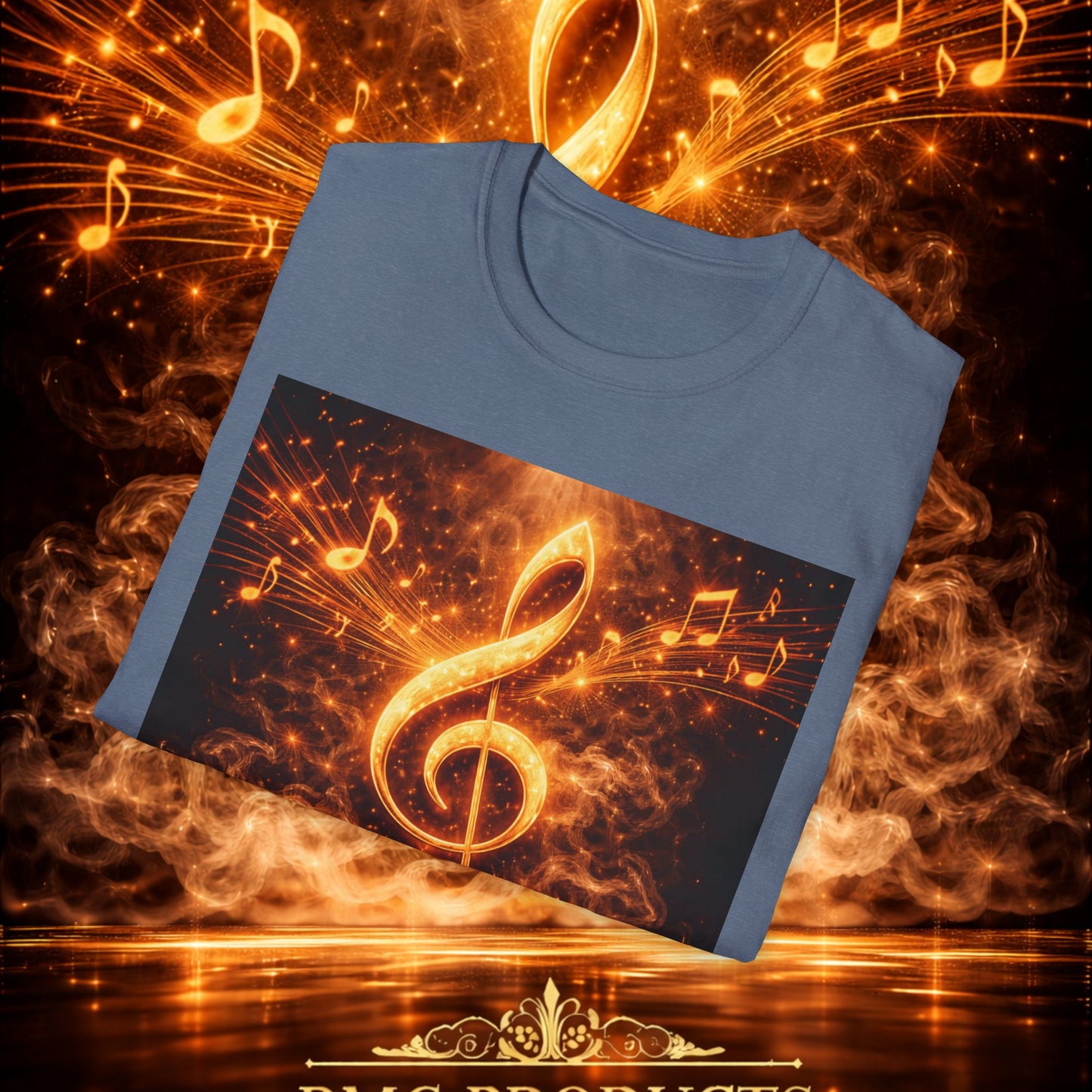 "Camiseta clave de sol 🎼🔥 “Donde nace una nota… nace una llama.” 🔥🎼