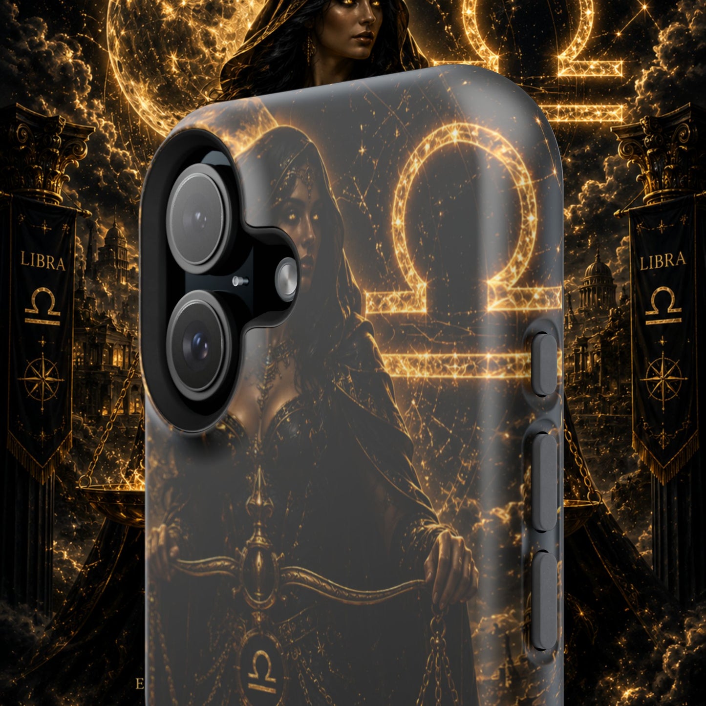 "Funda Magnética Reforzada libra– La Guardiana del Equilibrio"