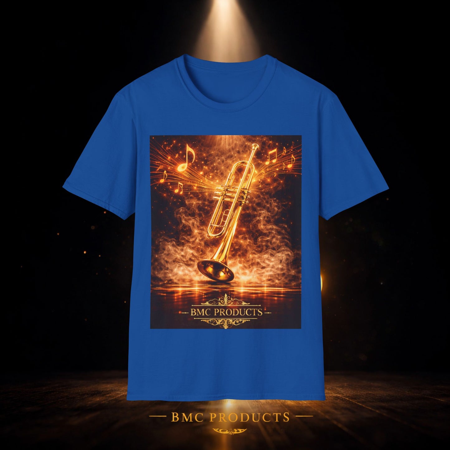 "Camiseta trompeta 🎺🔥Donde hay fuego, hay música.”