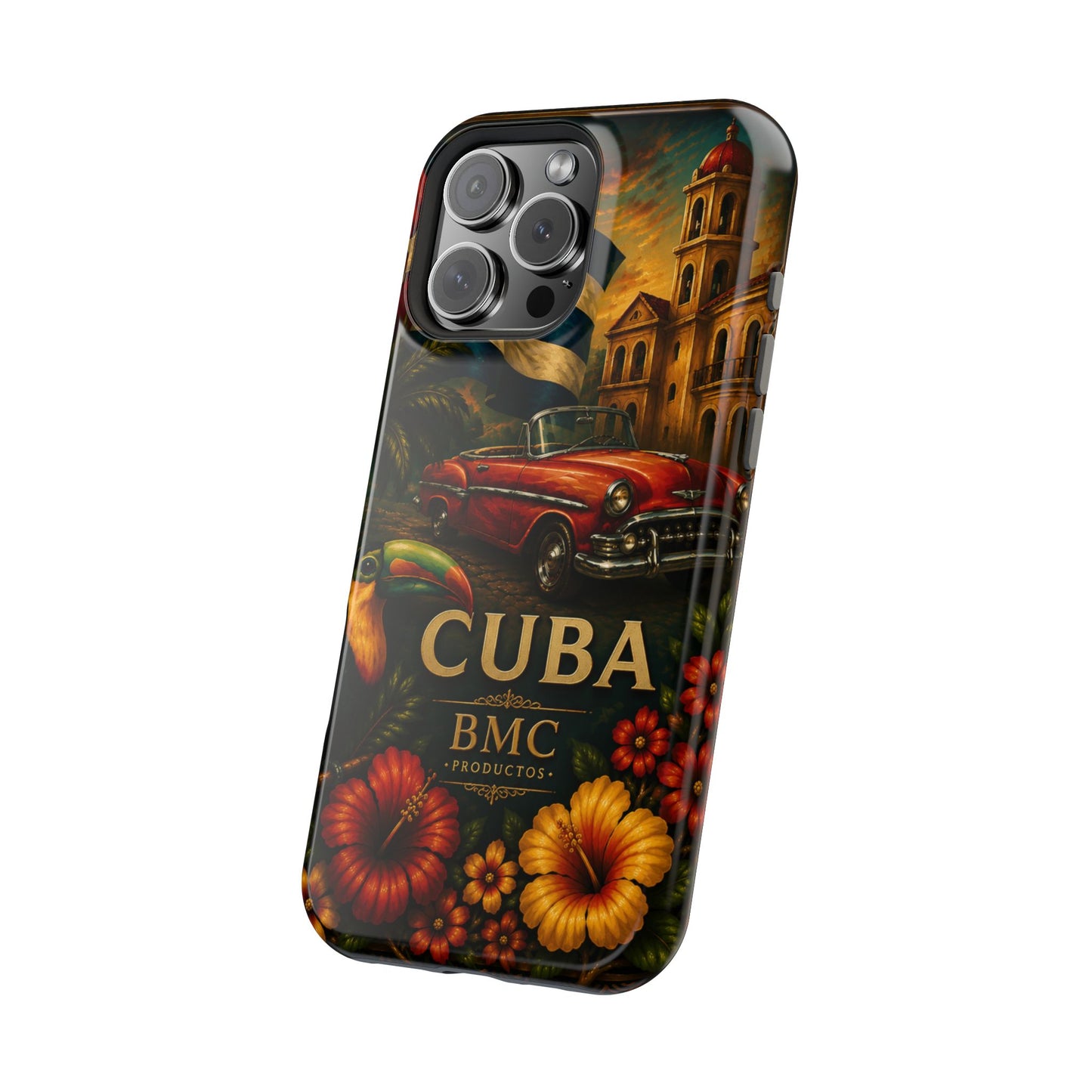 "Funda Magnética Reforzada Magnética Reforzada Cuba: Ritmo, Historia y Encanto Caribeño 🎺🚗🌴 "