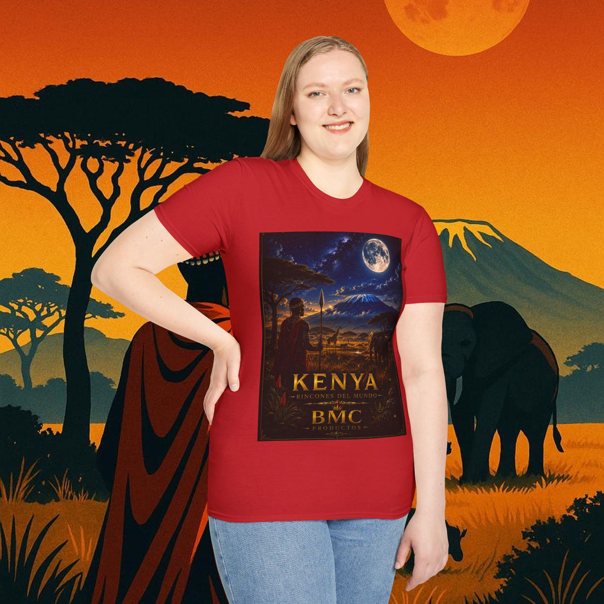 "Camiseta Kenia: Aventura Salvaje y Tierra de Horizontes Infinitos 🦁🌄🏕️"