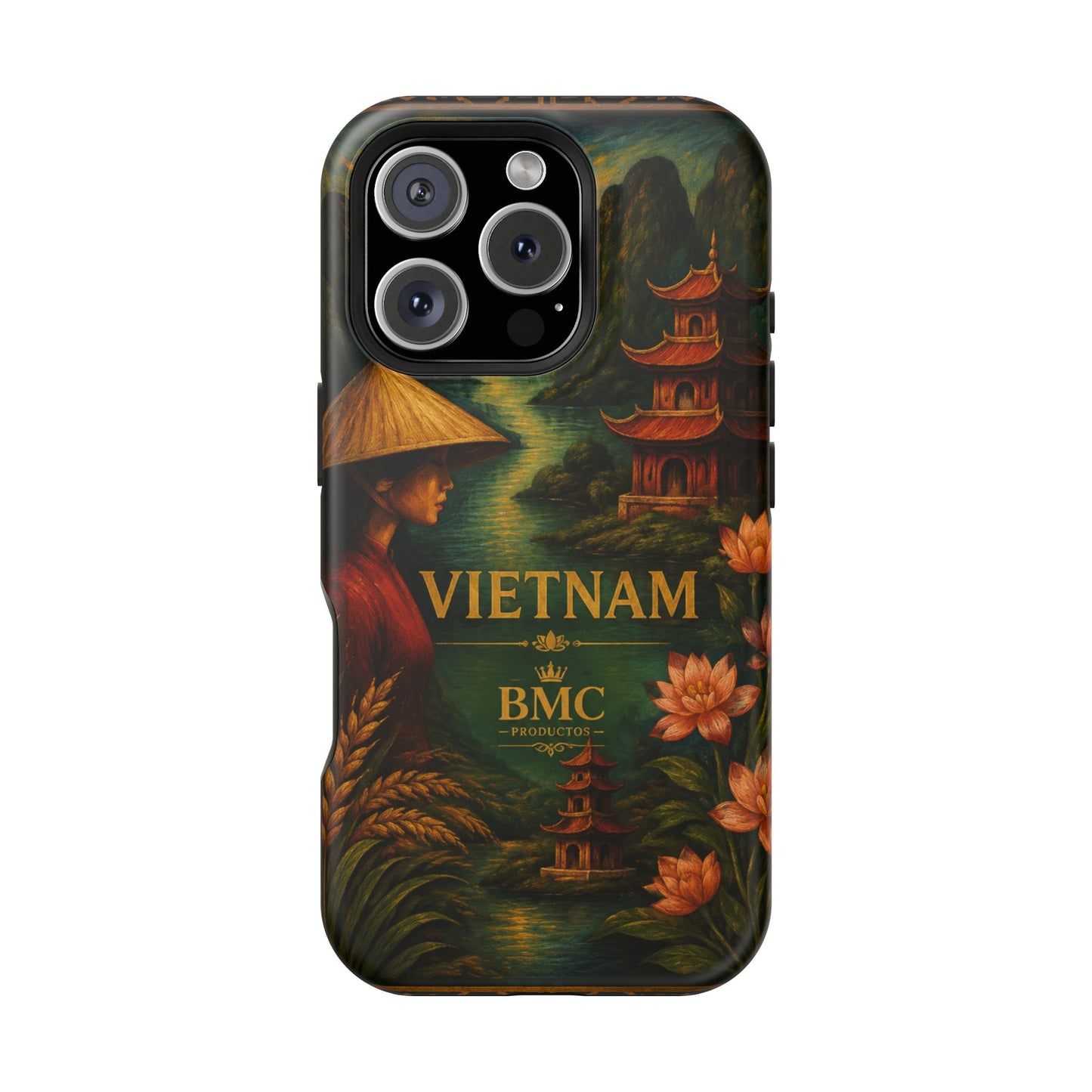 "Funda Magnética Reforzada Magnética Reforzada  Vietnam: Tradición, Naturaleza y Leyendas Ancestrales 🎋🏯🐉"
