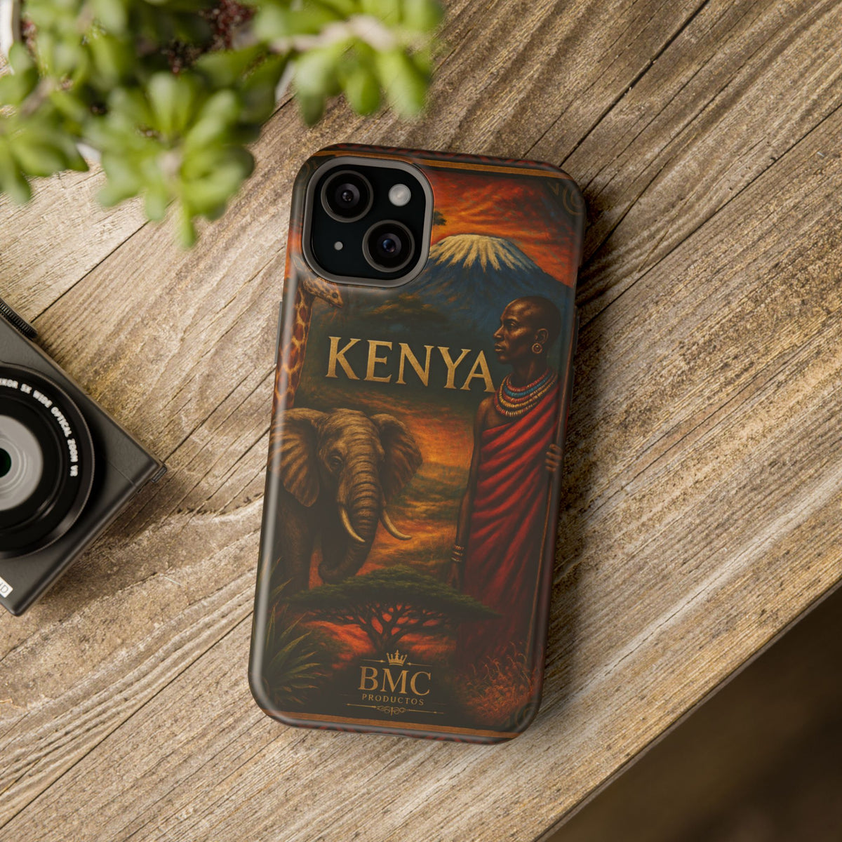 "Reinforced Magnetic Case Kenya: Wild Adventure and Land of Infinite Horizons 🦁🌄🏕️"