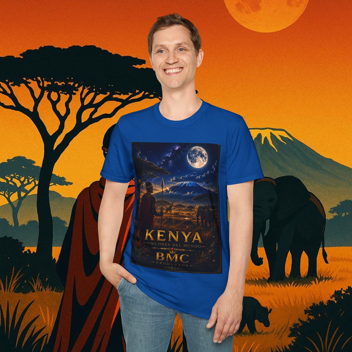 "Camiseta Kenia: Aventura Salvaje y Tierra de Horizontes Infinitos 🦁🌄🏕️"