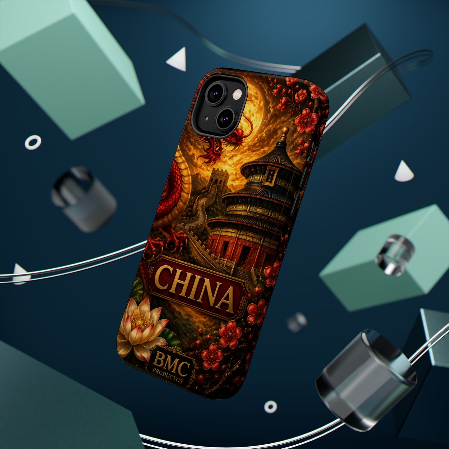 "Funda Magnética Reforzada Magnética Reforzada China – Dragones, murallas y leyendas eternas"