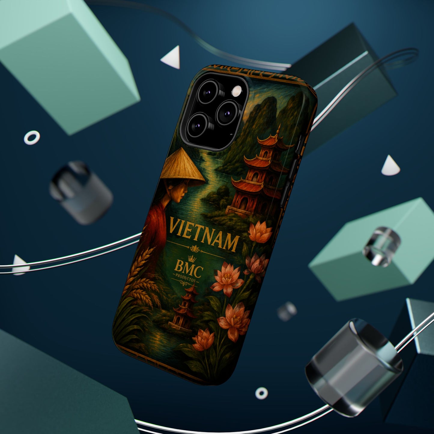 "Funda Magnética Reforzada Magnética Reforzada  Vietnam: Tradición, Naturaleza y Leyendas Ancestrales 🎋🏯🐉"