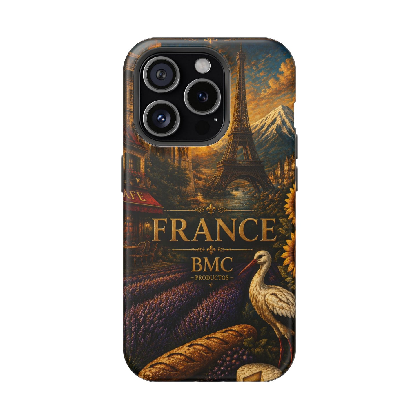 "Funda Magnética Reforzada Francia: Romance bajo la Luna 🌙🗼✨"