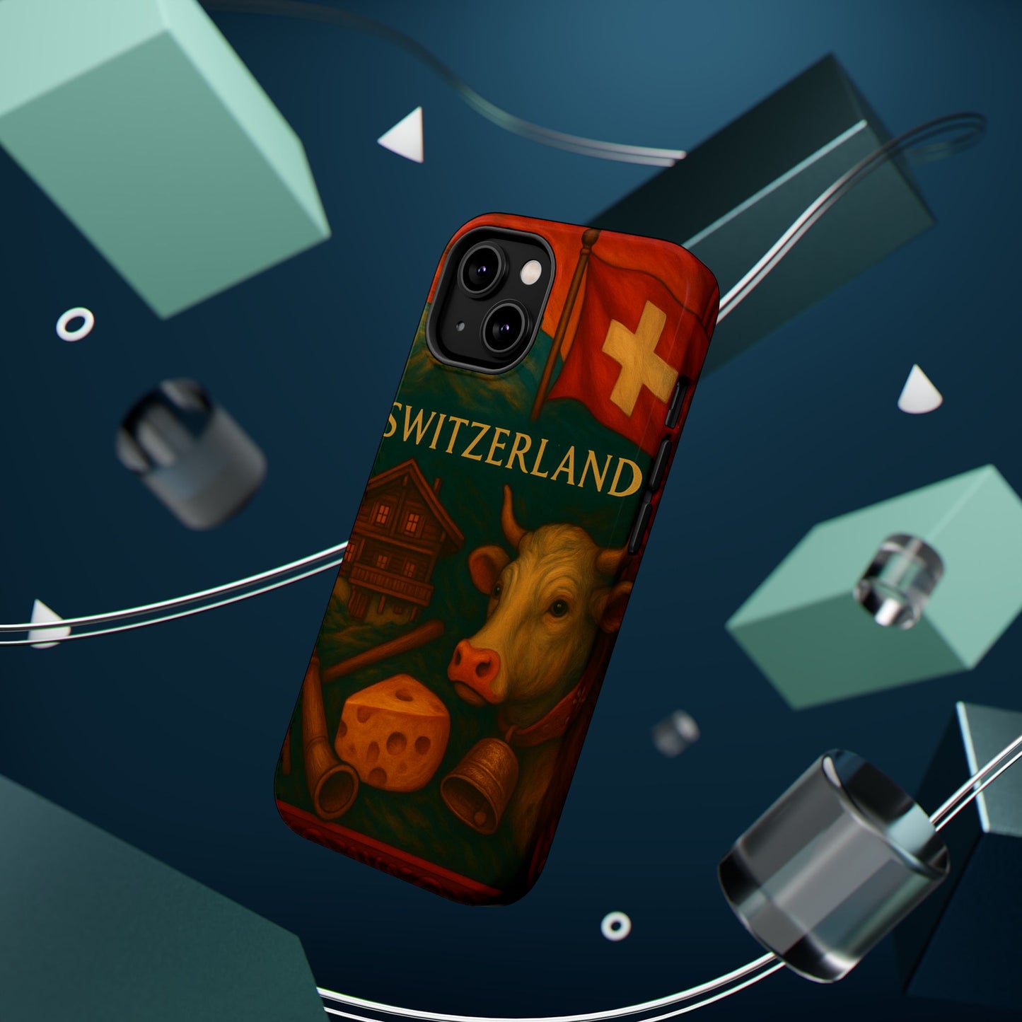 "Funda Magnética Reforzada Magnética Reforzada suiza❄️ – Tierra de montañas majestuosas y precisión legendaria"