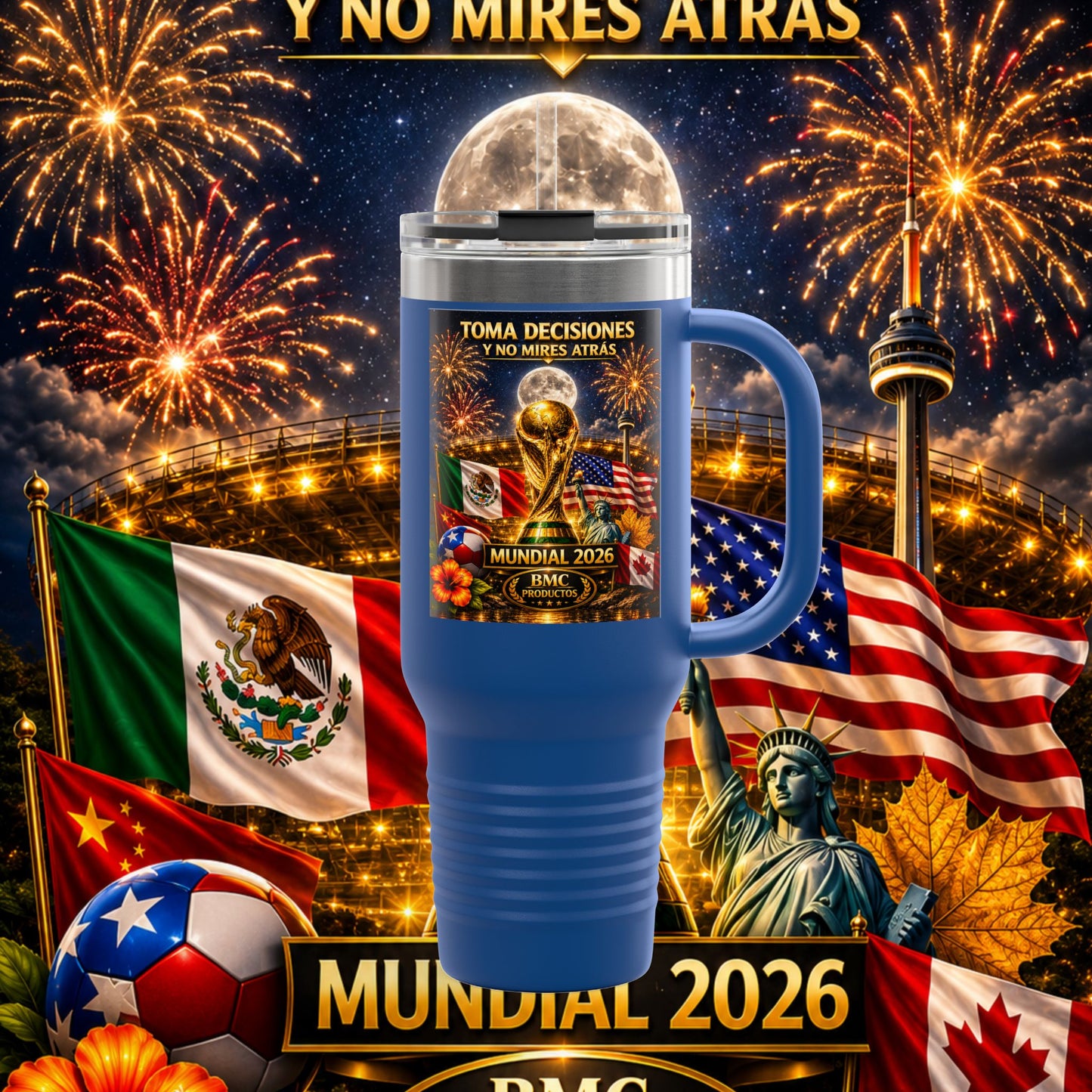 "taza de Viaje Aislada mundial 2026 noche"