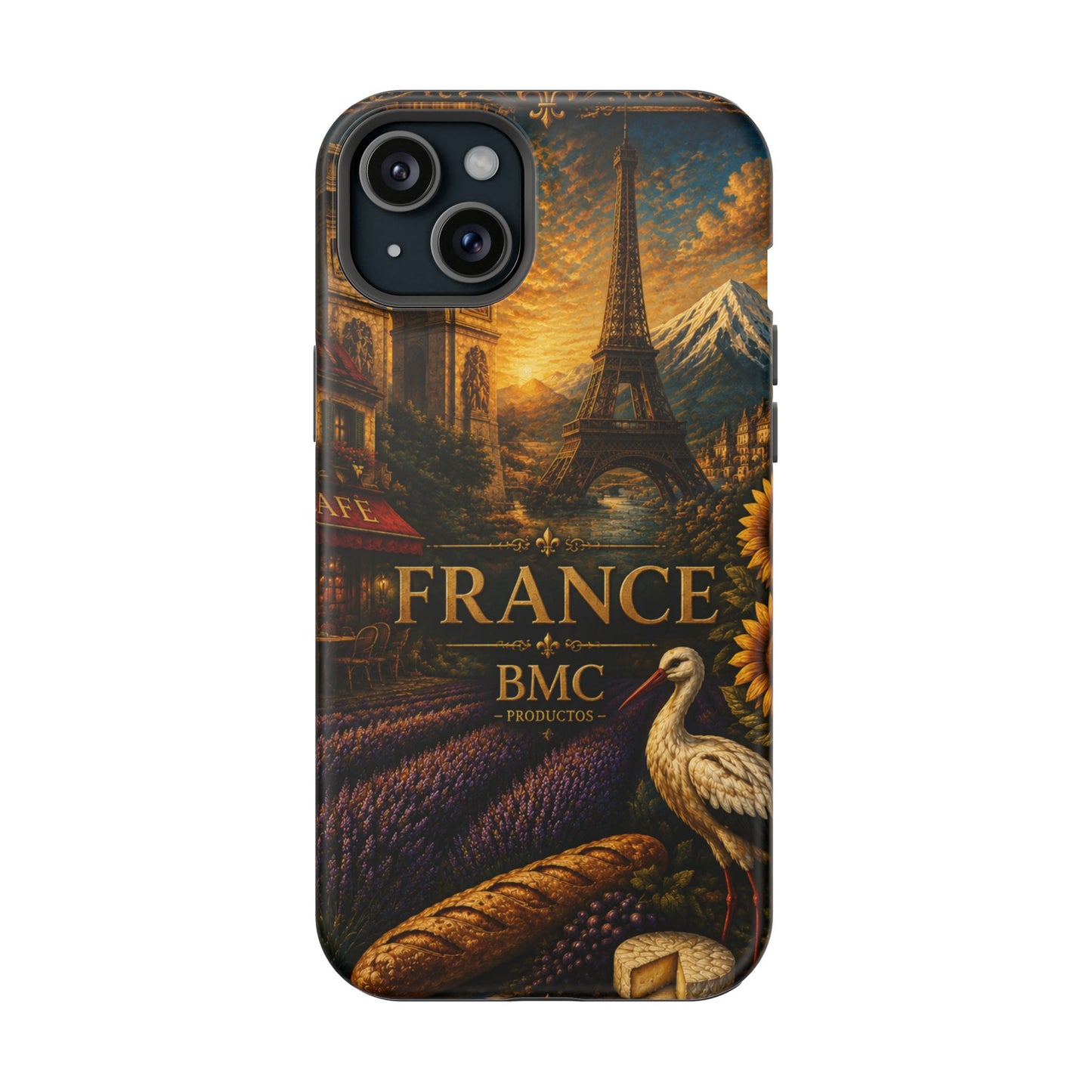 "Funda Magnética Reforzada Francia: Romance bajo la Luna 🌙🗼✨"