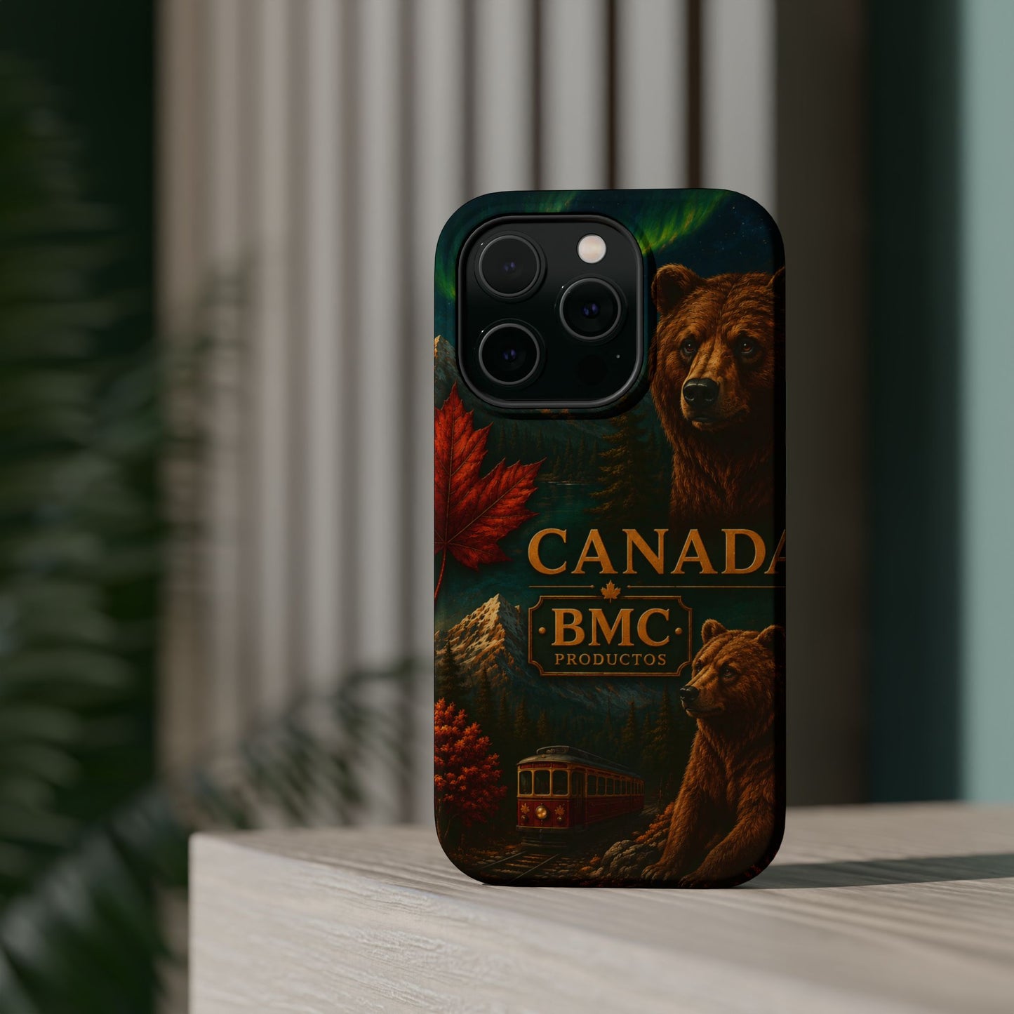 "Funda Magnética Reforzada Magnética Reforzada Canadá: Naturaleza Majestuosa y Espíritu Libre 🍁🏞️🦌"
