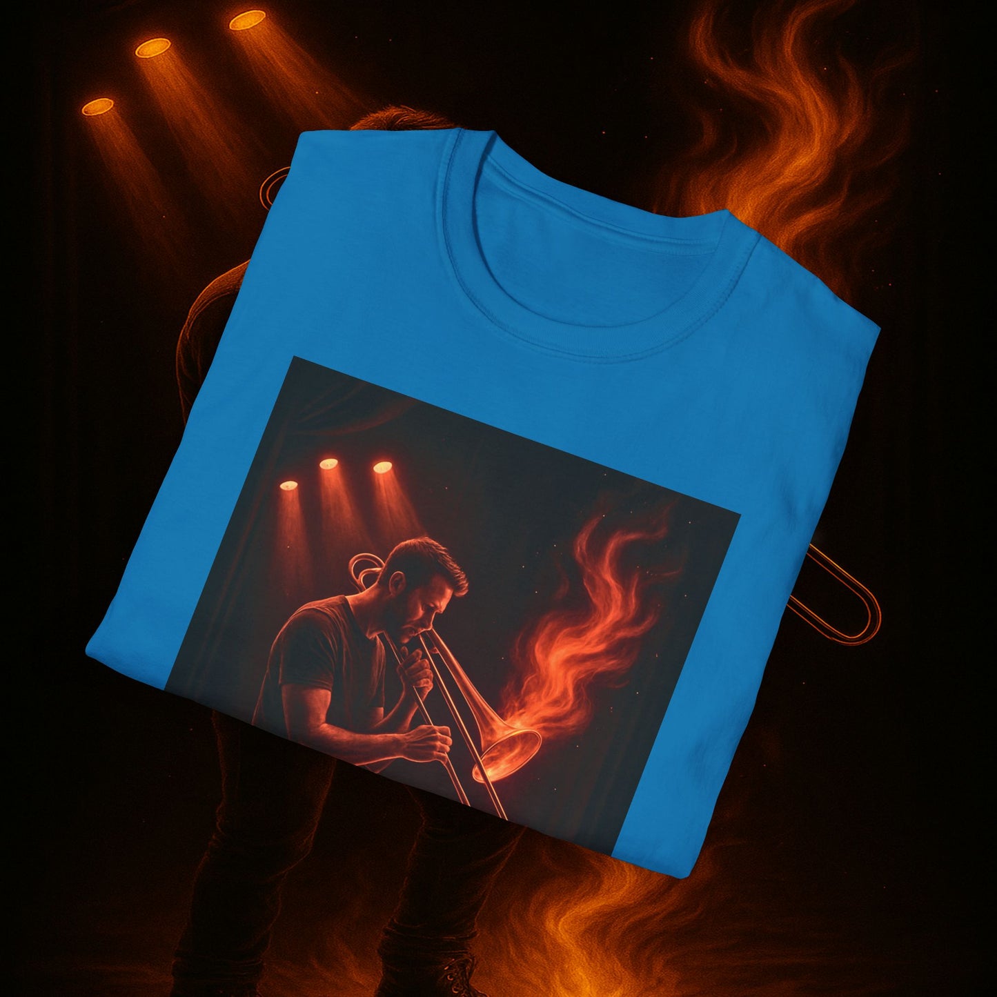 "Camiseta Trombón 🎷🔥No todos los fuegos hacen ruido… algunos tocan el alma.” 🔥🎷