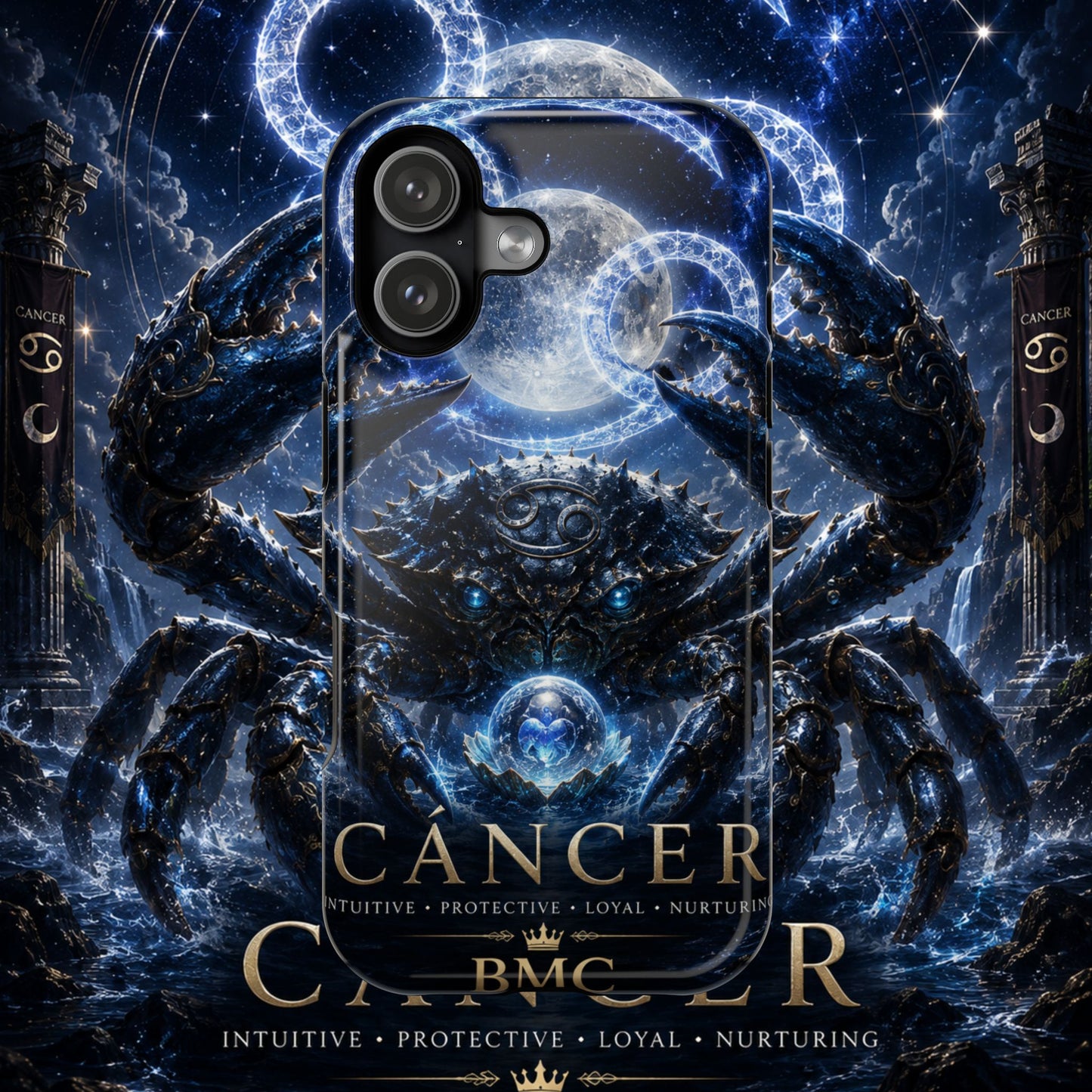 "Funda Magnética Reforzada ♋ Cáncer — Guardián de las profundidades""