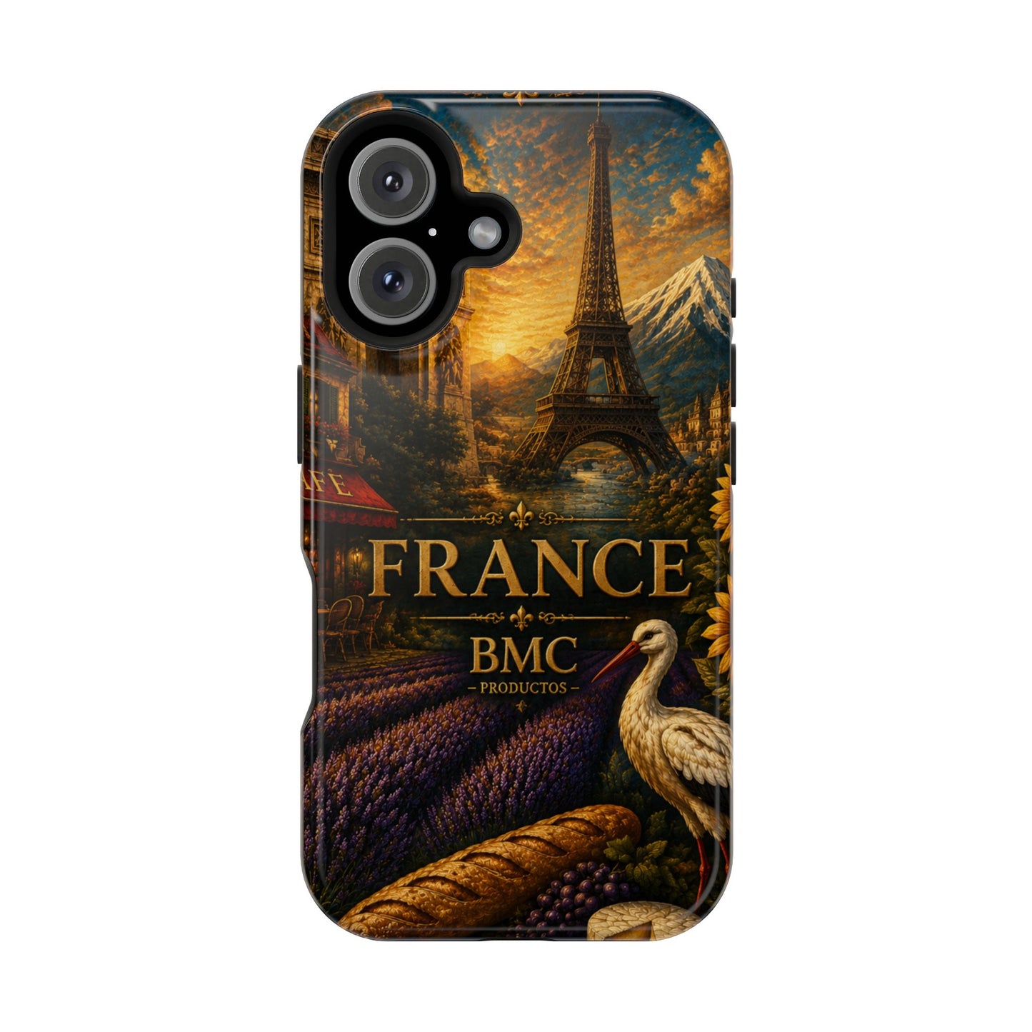 "Funda Magnética Reforzada Francia: Romance bajo la Luna 🌙🗼✨"