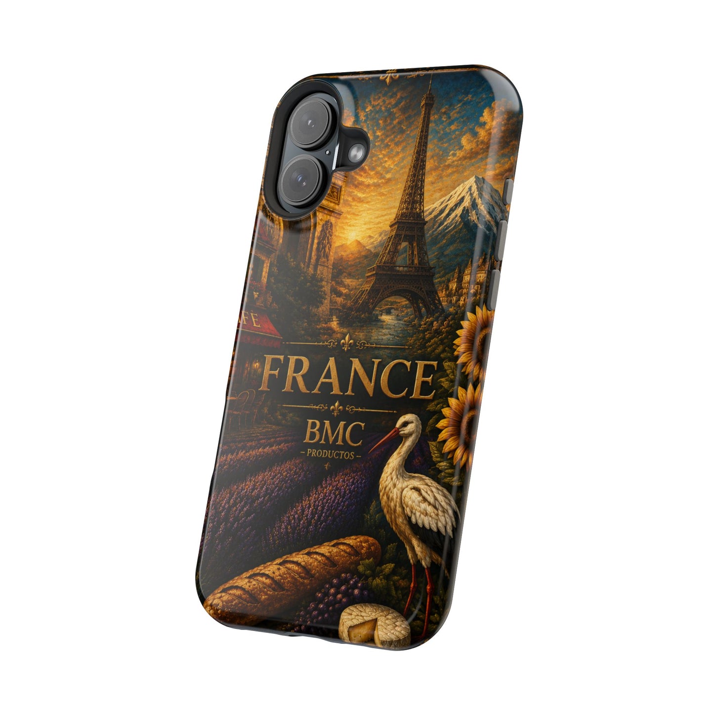 "Funda Magnética Reforzada Francia: Romance bajo la Luna 🌙🗼✨"