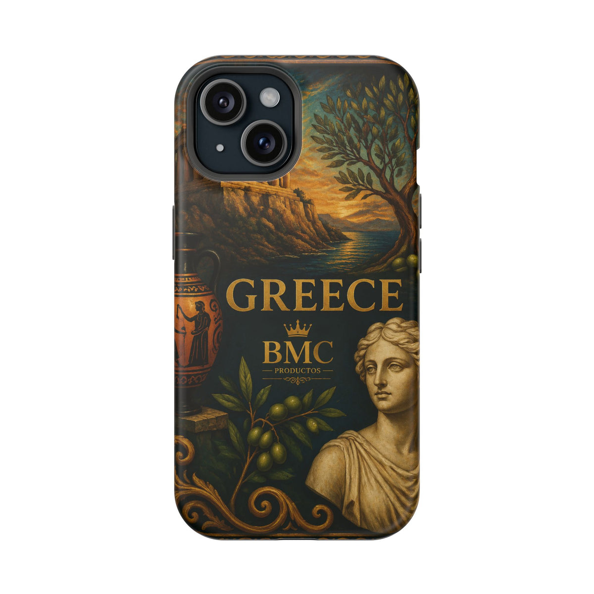"Funda Magnética Reforzada Magnética Reforzada Grecia: Cuna de Dioses, Maravillas y Filosofía 🌊🏛️⚡"