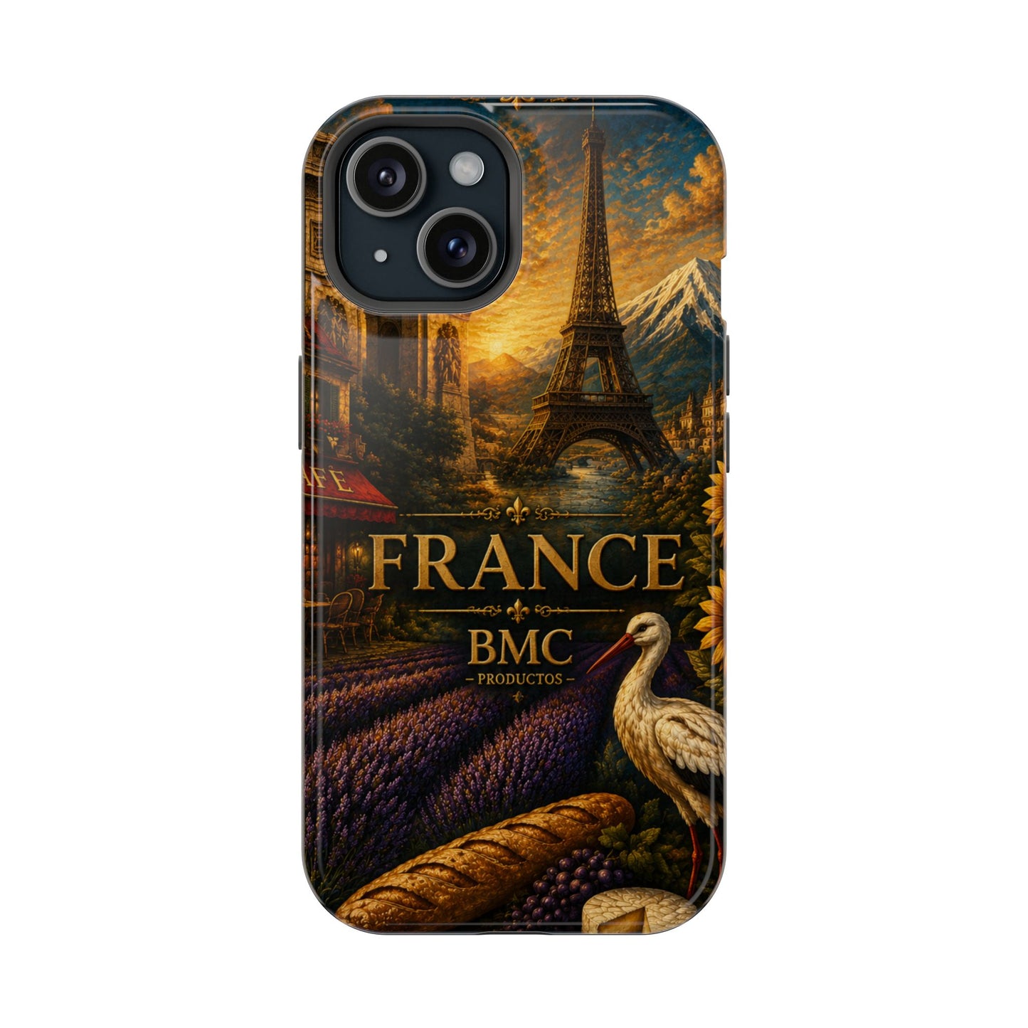 "Funda Magnética Reforzada Francia: Romance bajo la Luna 🌙🗼✨"