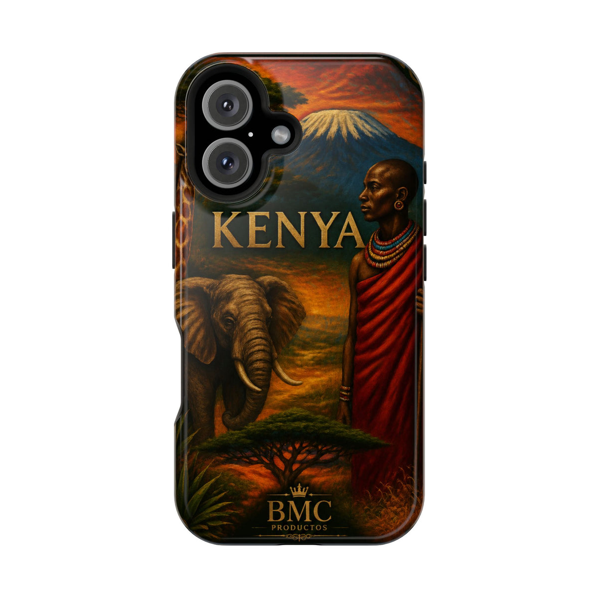 "Reinforced Magnetic Case Kenya: Wild Adventure and Land of Infinite Horizons 🦁🌄🏕️"