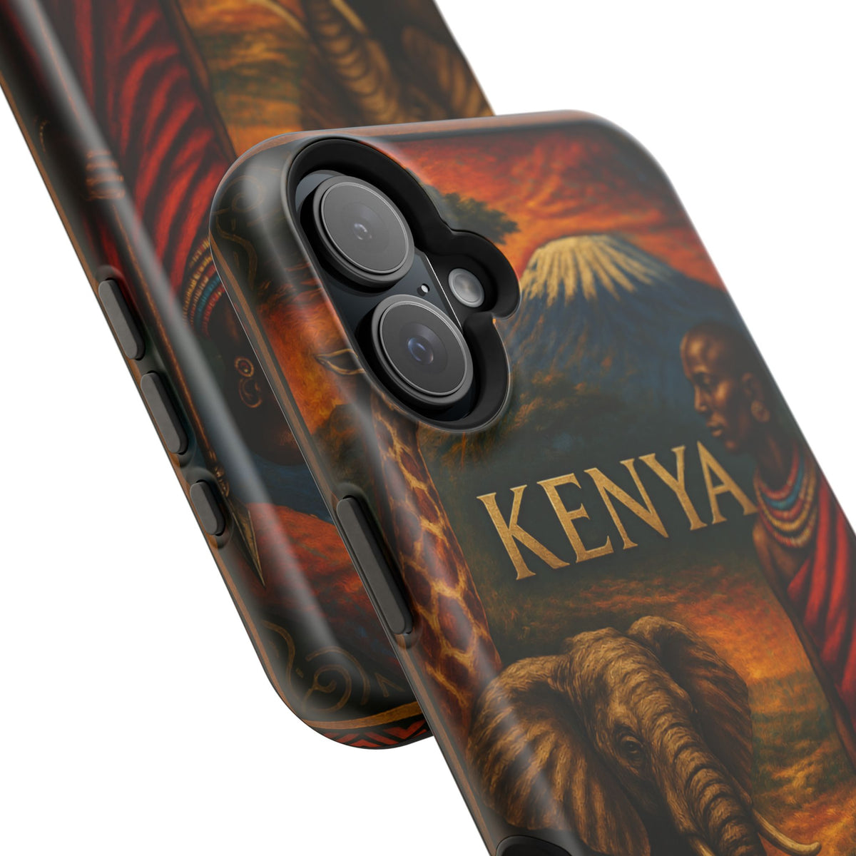 "Reinforced Magnetic Case Kenya: Wild Adventure and Land of Infinite Horizons 🦁🌄🏕️"