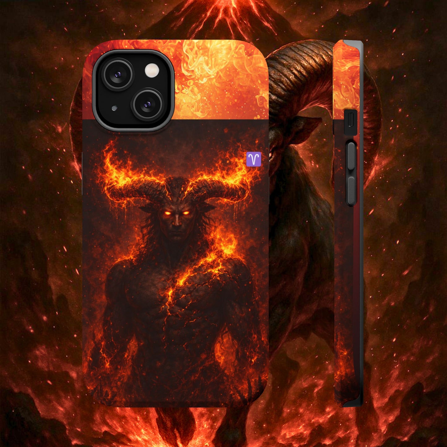 "Funda Magnética Reforzada ♈ Aries — Espíritu de fuego"