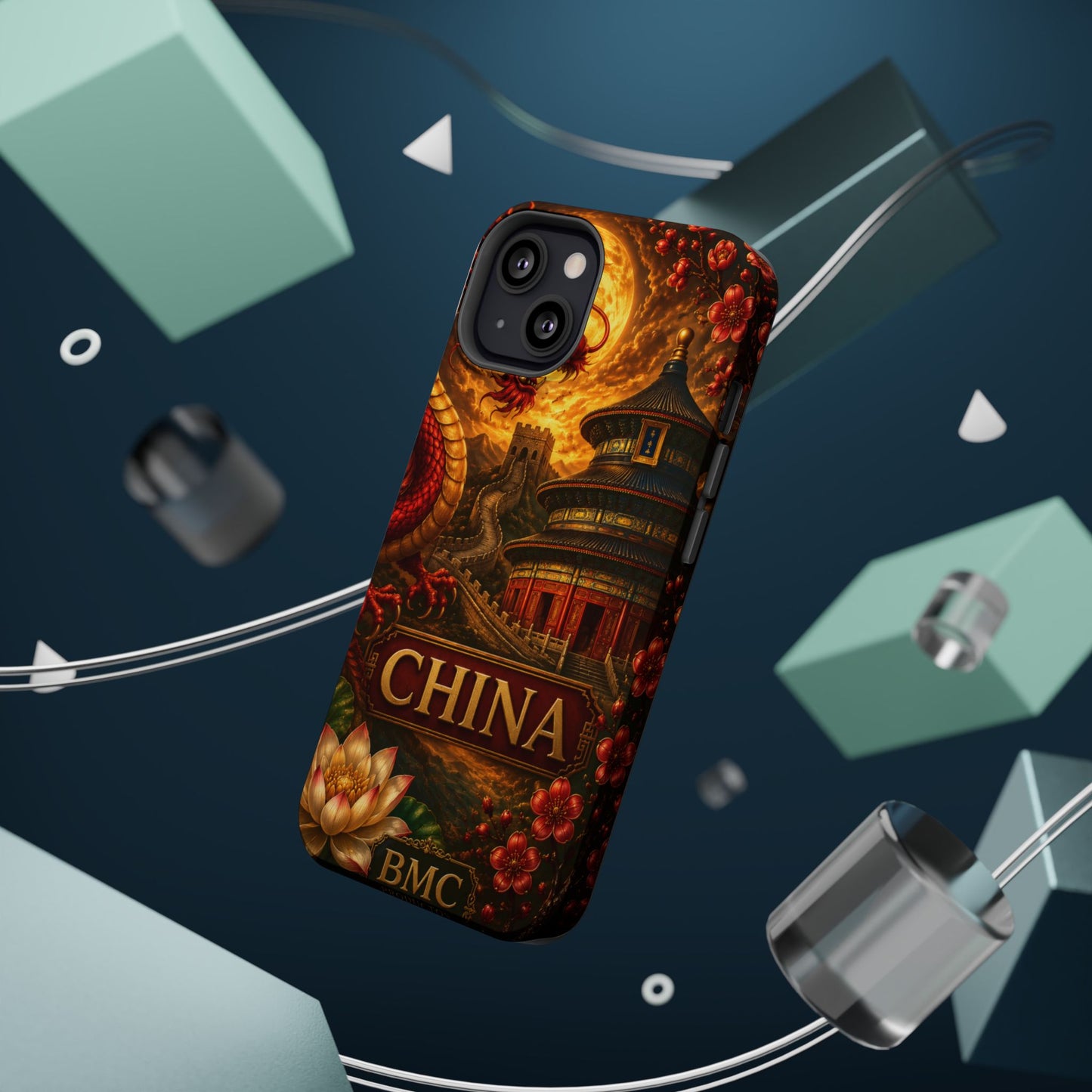 "Funda Magnética Reforzada Magnética Reforzada China – Dragones, murallas y leyendas eternas"