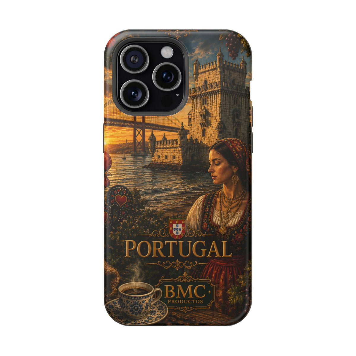 "Reinforced Magnetic Case Portugal: Atlantic Charm, Fados and Azulejos 🌊🎶🧿"