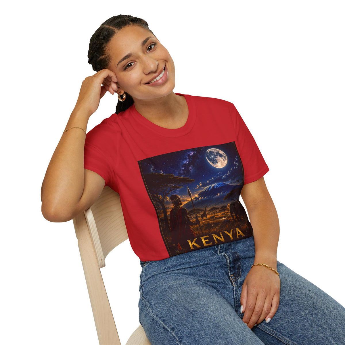 "Camiseta Kenia: Aventura Salvaje y Tierra de Horizontes Infinitos 🦁🌄🏕️"