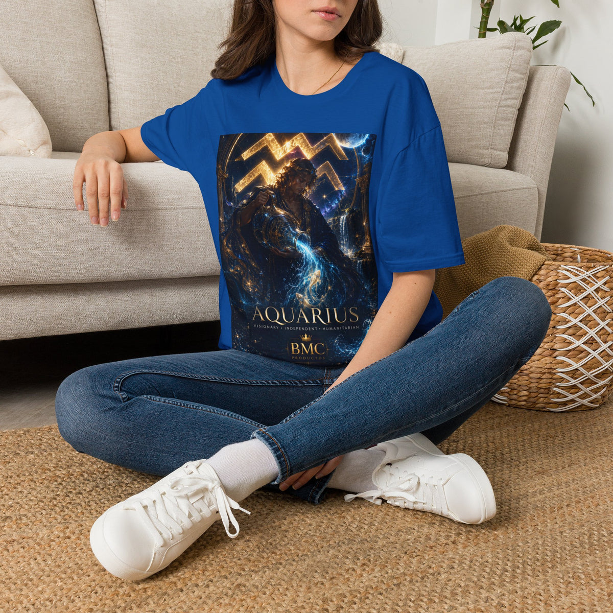 "Camiseta ♒ ACUARIO – El Visionario del Cielo y el Agua"