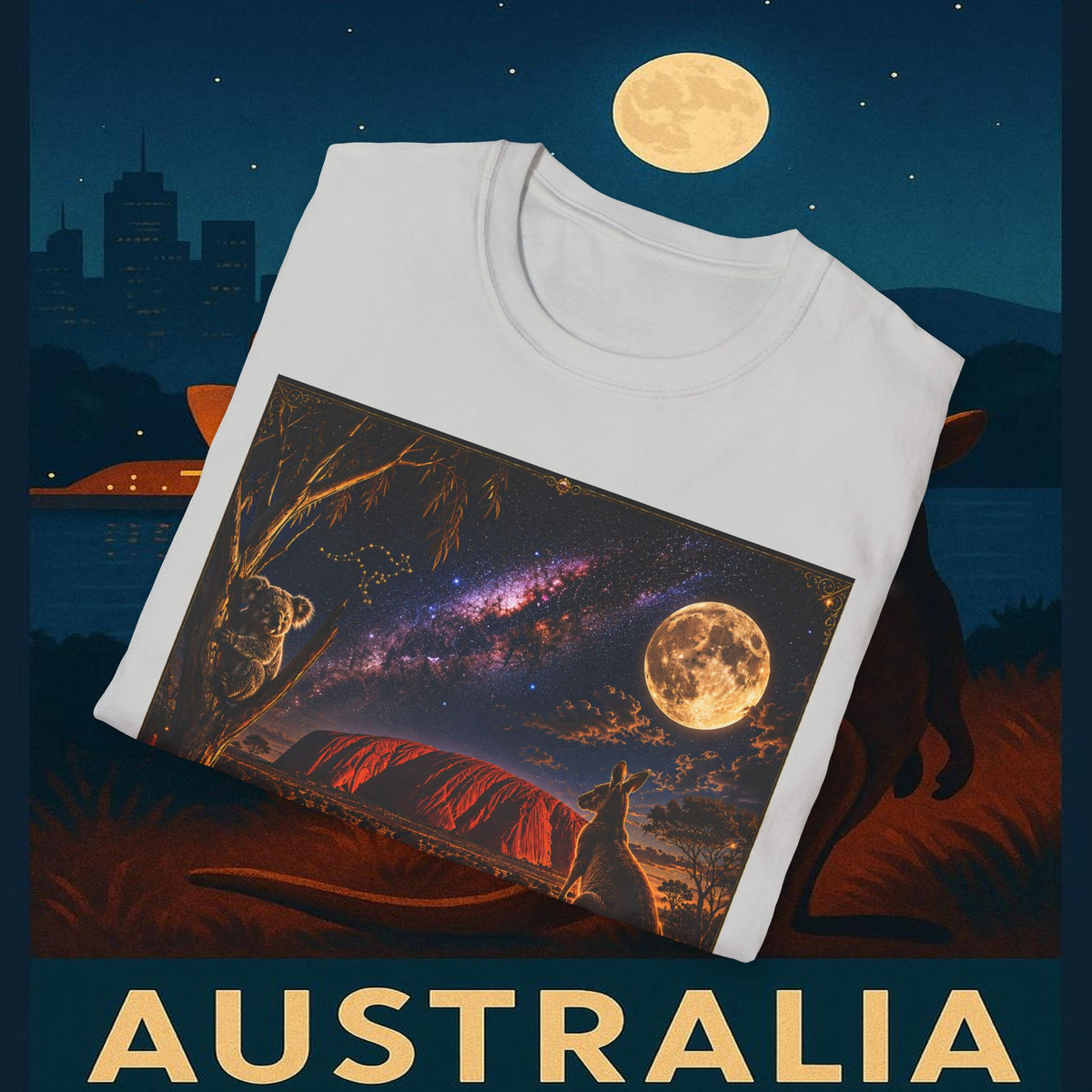 "Camiseta Australia 🌞 – Tierra de maravillas naturales y espíritu libre"