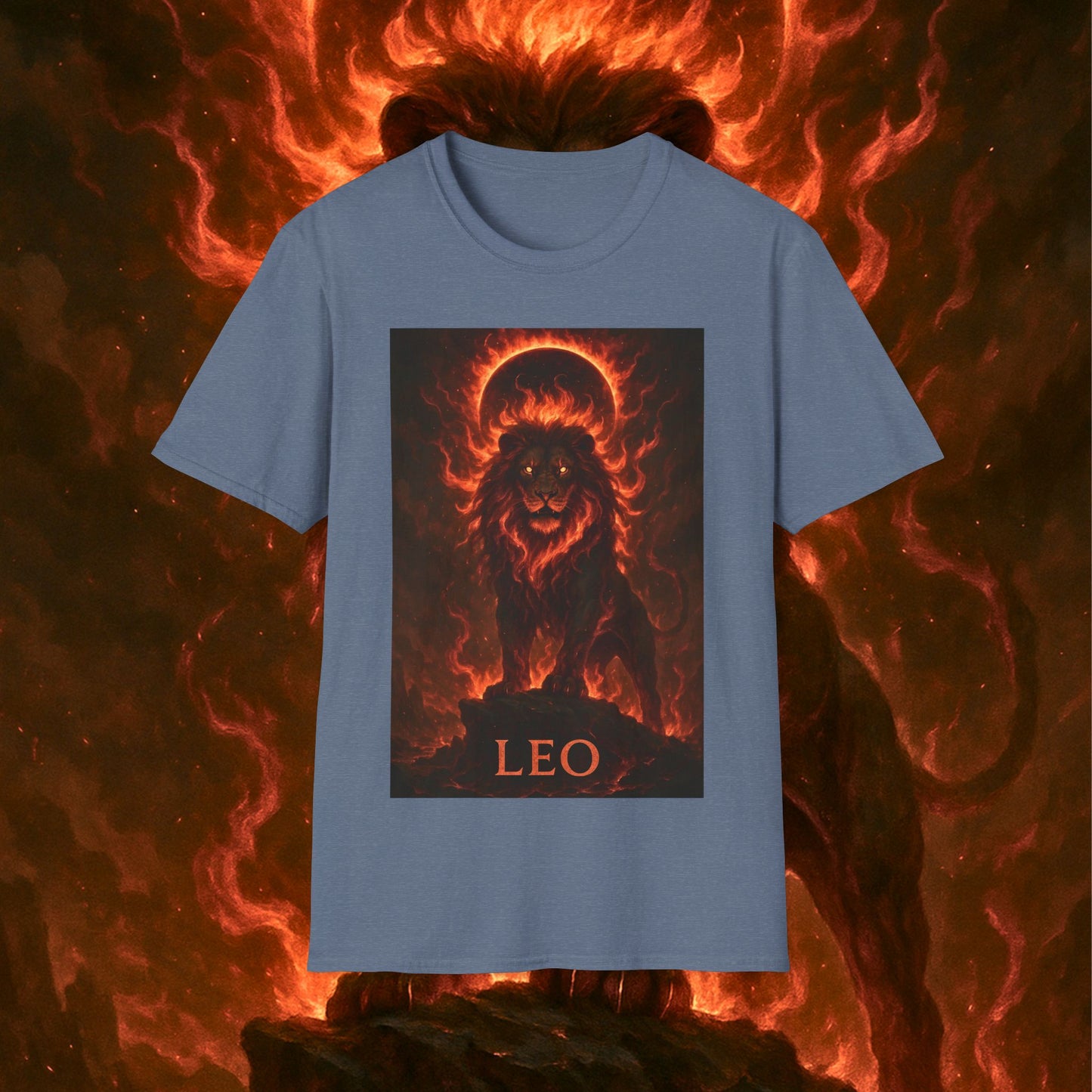 "Camiseta ♌ Leo — Soberano del fuego eterno"