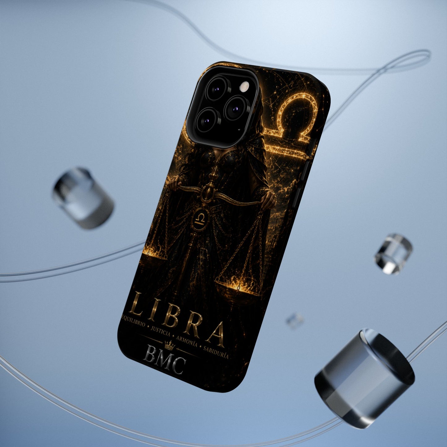"Funda Magnética Reforzada libra– La Guardiana del Equilibrio"