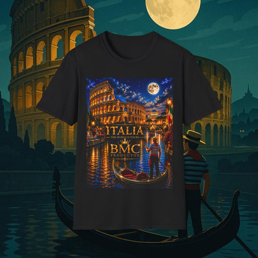 "Camiseta  Italia: Arte, Pasión y Sabores Eternos 🎨🍝🏛️"