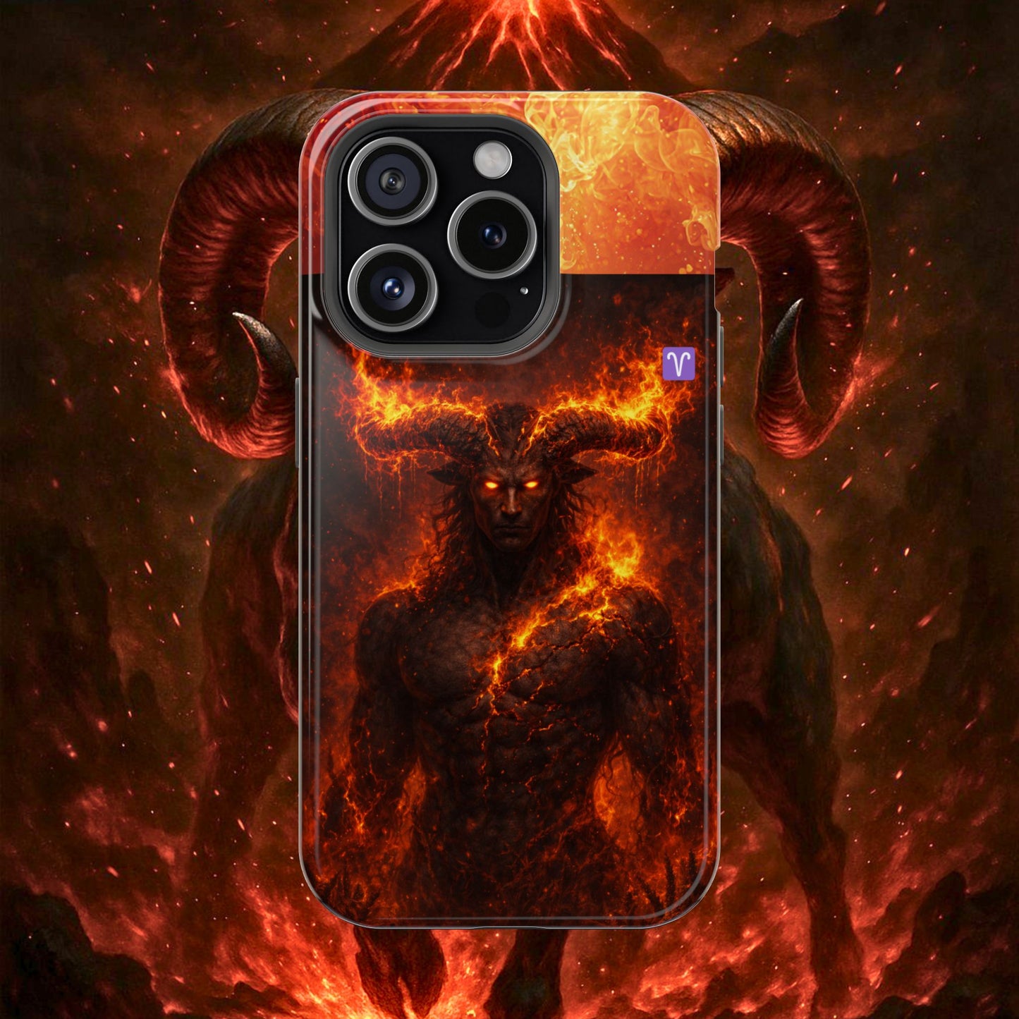 "Funda Magnética Reforzada ♈ Aries — Espíritu de fuego"