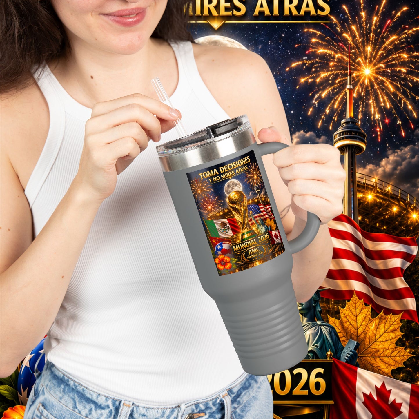 "taza de Viaje Aislada mundial 2026 noche"